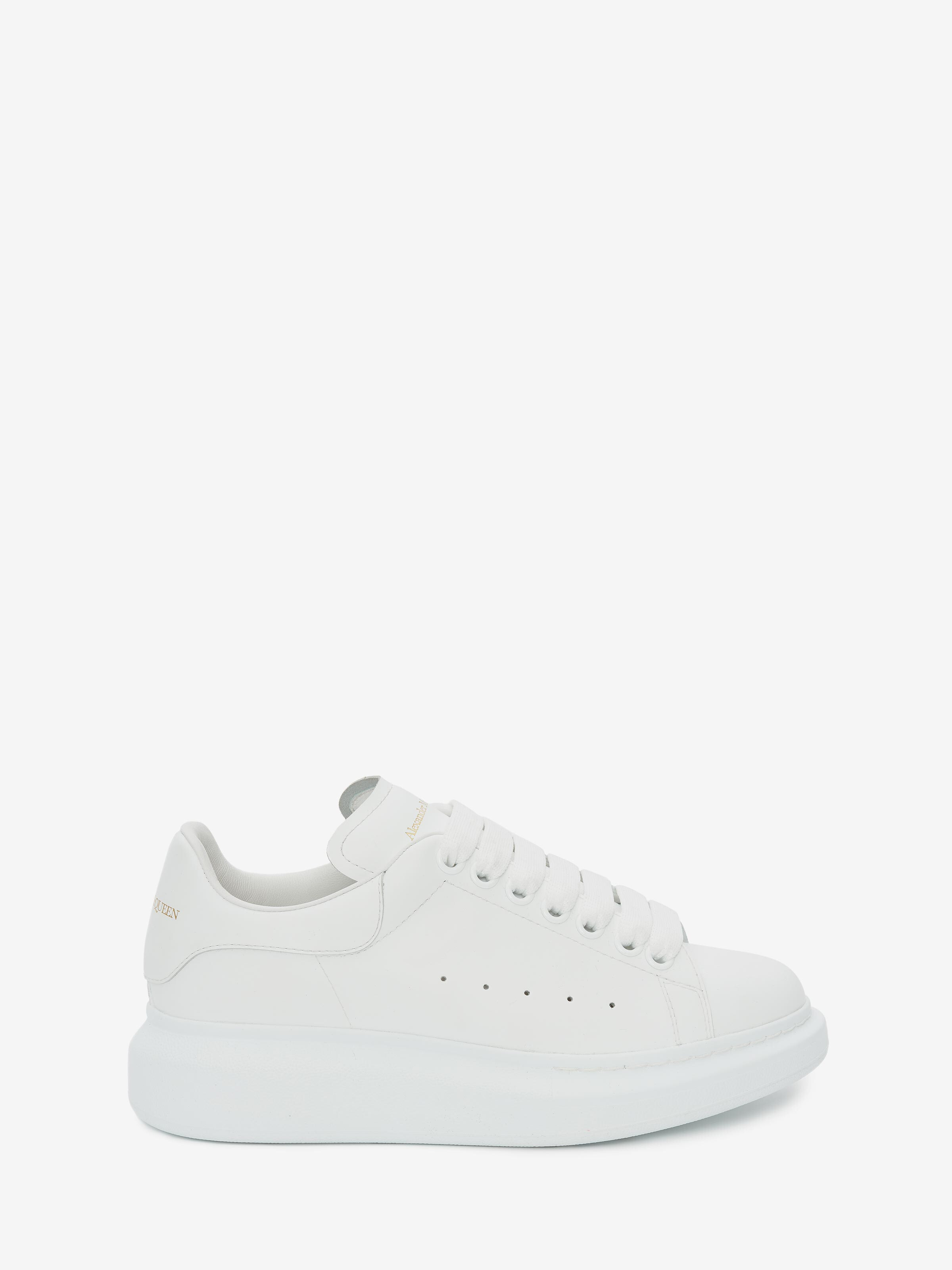 ALEXANDER MCQUEEN Glittered leather exaggerated-sole sneakers | NET-A-PORTER